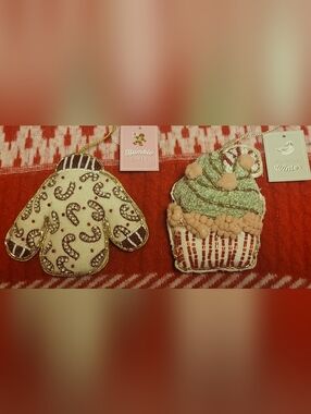 St. Nicolas Square, Fabric Sweet Treat Beaded Ornaments 4.5"